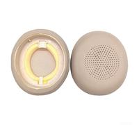 Almohadillas de repuesto para Jabra para Elite 45h Evolve2 65 UC para ms - Exactas para cojines de piel suave al tacto para auriculares de oficina, color negro, 100 x 25 mm (G)