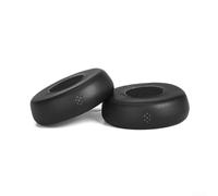 Almohadillas de repuesto para Jabra para evolve 75 UC para ms SE - Cojines de cuero de proteína suave con espuma viscoelástica para aislamiento de ruido y comodidad - Par negro (A)