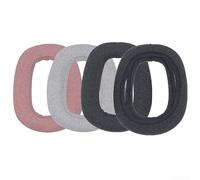 Almohadillas de repuesto para Logitech Zone y Vibe 100, almohadillas de espuma viscoelástica con cubiertas de cuero proteico para mayor comodidad y aislamiento de ruido, color negro (rosa)