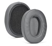 Almohadillas de repuesto para los oídos, 2 piezas de cuero de proteína suave de repuesto para Skullcandy Crusher Wireless, Crusher, Hesh3 Over (gris)