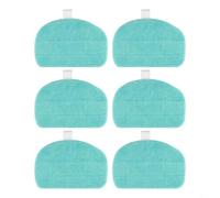 Almohadillas de repuesto para mopa Leifheit Cleantenso Power 2.0 para mopa de vapor, cabezales de microfibra, limpieza de madera sin rayas para suelos de piedra, lavable a máquina, 31,5 cm (6 unidades