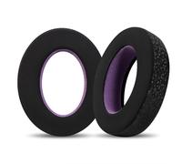 INF 2 almohadillas de refrigeración de seda de hielo para auriculares Sennheiser HD650 HD660s HD600 - negro/lila 9 x 7,5 cm