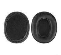 Almohadillas de repuesto para Skullcandy Crusher Wireless - Cojines gruesos de espuma viscoelástica con proteína para Hesh 3 para auriculares evo piezas negras (A)