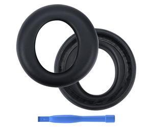 Almohadillas de Repuesto para Sony PlayStation 5 Pulse Elite Wireless Auriculares PS5 de MMOBIEL - Memory Foam y Protein PU Almohadilla Auriculares - Cascos Cojines - Negro