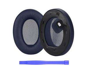 Almohadillas de Repuesto para Sony WH-1000XM4 Noise Cancelling Auriculares de MMOBIEL - Memory Foam y Protein PU Almohadilla Auriculares - Cascos Cojines - Azul