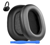 Almohadillas de Repuesto para Sony WH-1000XM5 Noise Cancelling Auriculares de MMOBIEL - Memory Foam y Protein PU Almohadilla Auriculares - Cascos Cojines - Negro