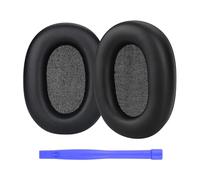 Almohadillas de Repuesto para Sony WH-1000XM6 Noise Cancelling Auriculares de MMOBIEL - Memory Foam y Protein PU Almohadilla Auriculares - Cascos Cojines - Negro