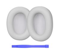 Almohadillas de Repuesto para Sony WH-1000XM6 Noise Cancelling Auriculares de MMOBIEL - Memory Foam y Protein PU Almohadilla Auriculares - Cascos Cojines - Plata