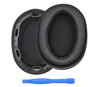 Almohadillas de Repuesto para Sony WH-H900N / Sony MDR-100ABN Noise Cancelling Headphone Auriculares de MMOBIEL - Memory Foam Protein PU Almohadilla Auriculares - Cascos Cojines - Negro