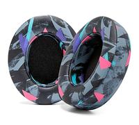Almohadillas de Repuesto para WC para Beats Studio 2 y 3 (B0501, B0500) Alámbricas e inalámbricas de Evil Cushions | No para Beats Solo | Cuero Suave, Espuma Mejorada y Adhesivo Fuerte | 90's Black