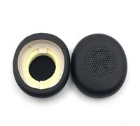 Almohadillas de repuesto prémium para Jabra Evolve2 40 para ms y Elite 45h - Cojines de espuma de alta densidad para aislamiento de ruido - Piezas de cuero proteico 100 x 25 mm (C)