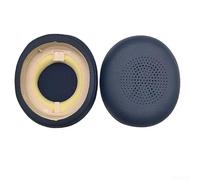 Almohadillas de repuesto prémium para Jabra Evolve2 40 para ms y Elite 45h, cojines de espuma de alta densidad para aislamiento de ruido, piezas de cuero proteico de 100 x 25 mm (E)