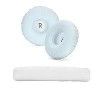 Almohadillas de repuesto y diadema compatibles con JBL Tune 600/660/670 Series - Espuma viscoelástica con red de fútbol (7,5 x 7,5 x 2 cm)