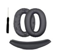 Almohadillas de Repuesto y Diadema Compatibles con Sony WH-1000XM2 / MDR-1000X - Piezas de Reparación Black