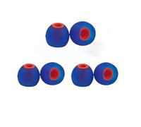 Almohadillas de silicona de repuesto compatibles con auriculares con cable JBL T110BT T115BT T120BT T180A T280A T380A, suaves, antideslizantes, ajuste cómodo y duradero, azul S (3 pares)