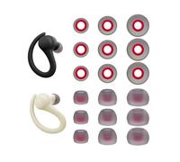 Almohadillas de silicona de repuesto para auriculares JLab Go Air Sport, Go Sport+, ajuste seguro, 9 pares (S/M/L)