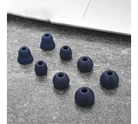 Almohadillas de Silicona de Repuesto para Beats Flex Aislamiento acústico Tapón para Auriculares para Beats X/para Powerbeats Pro Antideslizante para el Cuello Anti-caída Tapón de Gel (Azul Oscuro)