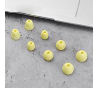 Almohadillas de Silicona de Repuesto para Beats Flex Aislamiento acústico Tapón para Auriculares para Beats X/para Powerbeats Pro Antideslizante para el Cuello Anti-caída Tapón de Gel (Amarillo)