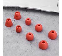 Almohadillas de silicona para auriculares Beats Flex de repuesto para Beats X/Powerbeats Pro, almohadillas antideslizantes para evitar que se caigan, 8 unidades (rojo)