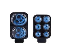 Almohadillas de silicona para auriculares intrauditivos Beats X, estuches azules para auriculares