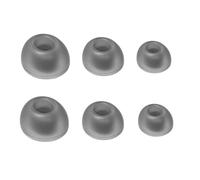 Almohadillas de silicona para auriculares JBL LIVE PRO2 / Free2, 3 pares (S/M/L) reutilizables y lavables para auriculares Bluetooth (plateado)