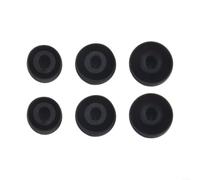Almohadillas de silicona para Huawei FreeBuds 5i, almohadillas de goma suave de repuesto, geles antideslizantes con aislamiento de ruido con ajuste seguro para deportes, 3 pares (S/M/L) (negro)