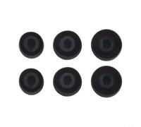 Almohadillas de silicona para Huawei FreeBuds 5i, con ranura antideslizante para tarjetas, accesorios de goma suave para uso durante todo el día, varios tamaños (negro)