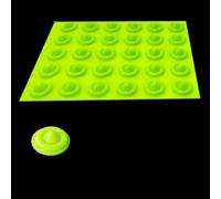 Almohadillas de silicona para snowboard, alfombrillas antideslizantes para snowboard, diseño de tracción elevada para accesorios de esquí de invierno, juego de 30 piezas en blanco, negro (verde)