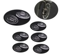 Almohadillas de silicona suave para la nariz para gafas, gafas de sol, 15mm Oval Shaped Push, Transparente