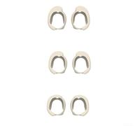 Almohadillas de silicona suave para reemplazo Bose QC lavable (blanco) | Silicona de alta calidad, aislamiento de ruido, sellado cómodo, sonido envolvente, compatible con Bose QC