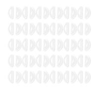 Almohadillas de silicona transparente para la nariz, 30 pares de almohadillas adhesivas antideslizantes de 1 mm de grosor para la mayoría de gafas de marco