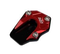 Almohadillas De Soporte para Motocicleta CNC, Placa Base De Aluminio Grueso, Antideslizantes, para H&ON&DA S07 S08(Red)