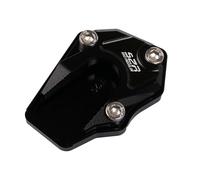 Almohadillas De Soporte para Motocicleta CNC, Placa Base De Aluminio Grueso, Antideslizantes, para H&ON&DA S07 S08(Black)