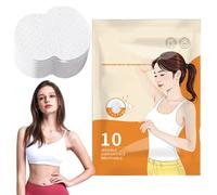 Almohadillas De Sudor Desechables - Pastillas De Sudor Para Mujeres | Amortiguación De Almohadillas Absorbentes, De 10 Piezas Ascardi, Boquillas Para El Hombro Trasero De Verano Usando Mujeres Ropa De