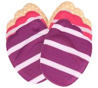 Almohadillas de tacón alto 4D para zapatos, inserto suave, unisex, antideslizante, media plantilla a prueba de golpes, ergonómica, 3 pares