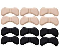 Almohadillas de Talón 6 pares Protector Talon Zapato 3 Negro y 3 Beige Taloneras para Zapatos Autoadhesivas Talonera Antideslizante Plantillas para Mujeres y Hombres Mejorar Ajuste y Comodidad