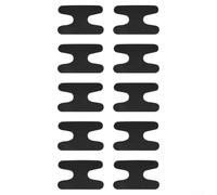 Almohadillas de talón de esquí de EVA cortables, juego de 10 piezas para absorción de impactos y comodidad, respaldo antideslizante, se adapta a todas las botas de esquí para adultos