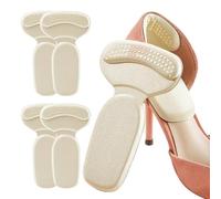 Almohadillas De Talón Para Zapatos | 2 Pares Antideslizantes Autoadhesivas Forma De T - Cojines Traseros De Zapatos | Para Viajes Citas Oficina Compras Desplazamientos Actividades Al Aire Libre Gimnas