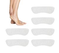 Almohadillas de talón para zapatos, 3 pares, inserciones adhesivas para el talón, almohadillas antideslizantes para evitar rozaduras, protectores de silicona para tacones altos, tenis