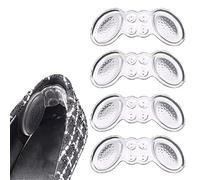 Almohadillas de talón para zapatos sueltos, 2 pares de almohadillas de gel invisibles y cómodas para el talón, para deslizamiento en el talón, fricción, alivio del dolor de callos de ampolla