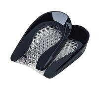 Almohadillas de talón, transpirables y elásticas de absorción de golpes, almohadillas de gel de nido de abeja, de talón ortopédicos, plantillas de aumento de altura en forma de U, insertos invisibles