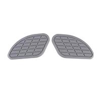 Almohadillas de tanque de motocicleta, 1 par de calcomanías de agarre de rodilla universal Vintage Protector de almohadilla de tracción de tanque de combustible de motocicleta(gris)