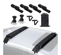 Almohadillas De Techo Flexibles - Organizador De Tabla De Surf con Correas Amarre | Cojines De Techo Suave Coche | Para SUV, Escapadas A La Playa, Road Trips, Lago, Aventuras, Al Aire Libre Y Camping