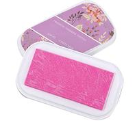 Almohadillas de tinta Color metálico de alta capacidad DIY Estampación manual de tinta Artesanía para sellos de coloración DIY Libro Papel Tela de madera(Flash Rose Red)