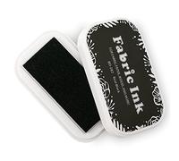 Almohadillas de tinta de tela para sellos de goma, almohadillas de tinta lavables para manualidades para hacer tarjetas de niños, almohadilla de tinta pigmentada permanente para madera, 9,4 x 5,3 cm