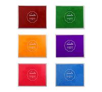 Almohadillas de tinta grandes para álbumes de recortes, 6 colores, lavables para manualidades para aprender y educar, almohadillas de tinta de dedo coloridas para sellos de goma (estilo 1)