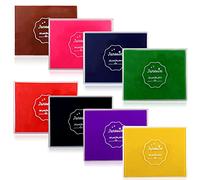 Almohadillas de tinta lavables para manualidades, 8 colores, 12,5 x 10 cm, tamaño grande, para pintar con dedos, almohadillas de sello de color para papel, tarjetas, cuadernos, pósteres