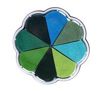 Almohadillas de tinta lavables: pétalos múltiples segmentos, almohadilla para sello tinta, bloque 8 colores, paleta almohadillas huellas dactilares, esponja no tóxica a base agua | Elaboración