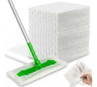 Almohadillas de trapeador seco de 8x11 pulgadas, paños electrostáticos para quitar el polvo para todo tipo de pisos, almohadillas desechables para limpieza de pisos, 100 piezas de reemplazo de trapea