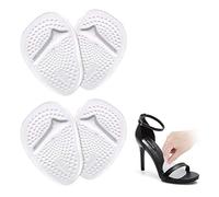 Almohadillas del Antepié Metatarsales para Zapatos de Tacón, Plantillas Transparentes, 2 Pares